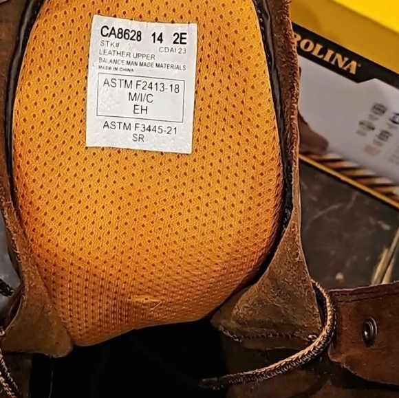 Men’s size 14 EE CAROLINA steel toe only worn a few times - Picture 6 of 7